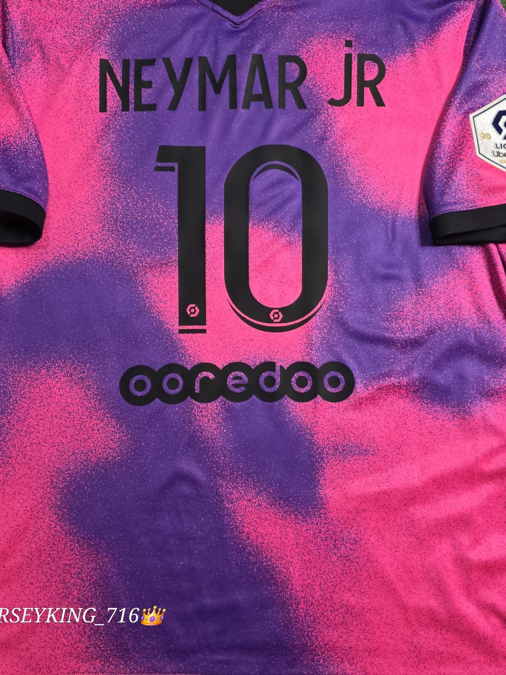 Jordan X PSG Neymar Jr #10 2020/2021 Fourth Hyperpink Jersey Rare XXL Ligue 1